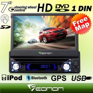 G1310U Eonon 1Din 7 LCD In Dash Car GPS Sat Navigation DVD Player FM 