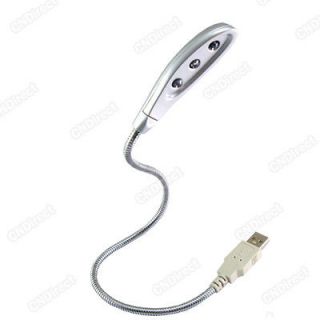 Hot Sale 3 LED USB Snake Light Lamp For Notebook PC Laptop Durable 