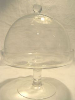   Dome Pastry Stand~Cup Cake Server~Desserts Display~Cheese Dome~Plate