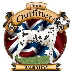 Dixie Outfitters Dalmatian T Shirt S M L XL Rebel Flag