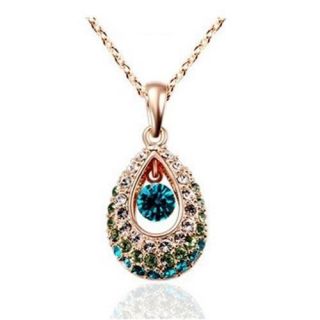 Diamond Crystal Angel Tear Necklace Torque La Parure Decoration Paris 