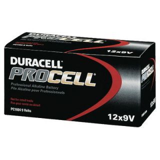 CASE 24 NEW DURACELL PROCELL 9V 9 VOLT Alkaline Batteries 