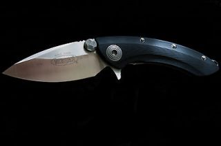 MICRO TECH Knives Whaleshark Flipper Plain Edge Black G 10 MCT1677 5 