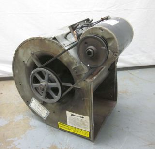 Emerson 1 1/2 Hp Squirrel Cage Fan Blower Exhaust 3 Ph Belt Driven