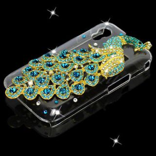   Peacock Crystal Clear Back Case Cover For Samsung Galaxy Ace S5830