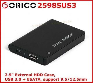 ORICO 2.5 SATA External HDD Enclosure USB3.0+ESATA [2598SUS3]~Free 
