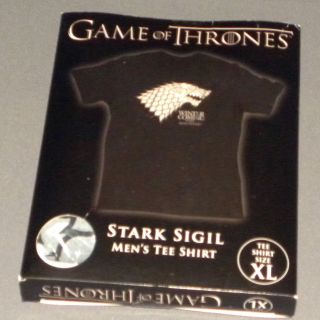 HBOs Game of Thrones Stark Direwolf Sigil T Shirt Mens Extra Large XL 