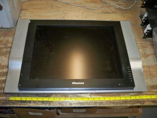 Hisense TL2020 LCD TV 20 Silver Works Good Dark Spots Sold AS IS