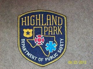 Highland Park (TX) Department of Public Safety Patch