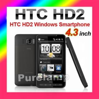 New HTC HD2 T8585 4.3 3G 1GHz 5MP GPS WIFI WINDOWS MOBILE 6.5 