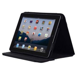 Incipio Premium Kickstand with stylus for iPad 3   Black Syn Leather 