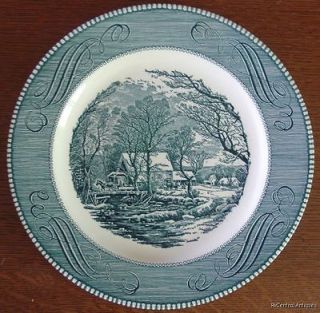 Royal China Currier Ives The Old Grist Mill Plate 10 in Royal China 