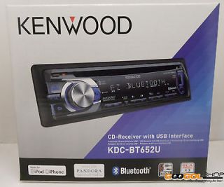 Kenwood KDC BT652U In Dash Car Stereo Receiver Bluetooth/Pandora/ iPod 