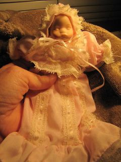 Pretty 7 inch Porcelain Doll in Pink Gown (Sweet n Petite by Delton 