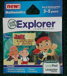 NEW LeapFrog Explorer Leapster Game DISNEYS JAKE AND THE NEVERLAND 