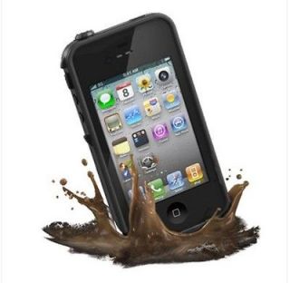 BLACK NEW Lifeproof iPhone 4 4S Case Dirtproof Waterproof Shockproof 2 