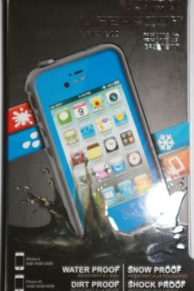 LIFEPROOF iPhone 4/4s CASE COVER LIFE PROOF 2nd GEN BLUE WATERPROOF 