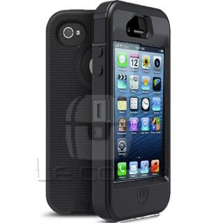 NEW BLACK HARD SHOCK PROOF CASE COVER FOR APPLE IPHONE 5 5G