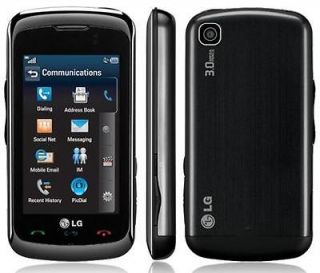   LG ENCORE GT550 BLACK AT&T UNLOCKED QUADBAND GSM TOUCH SCREEN PHONE
