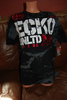 New Mens MMA UFC Mark Ecko Unltd Black Blockade Tee T Shirt 3XL
