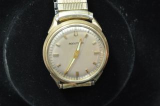 VINTAGE MENS BULOVA 214 ACCUTRON WRISTWATCH FROM 1966