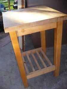 used butcher block table in Home & Garden