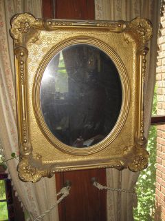 antique gold leaf mirror in Decorative Arts