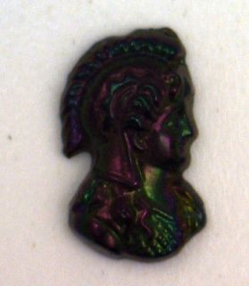 Antique Miniature Tiffany Cameo Head Carnival Glass See below 4 