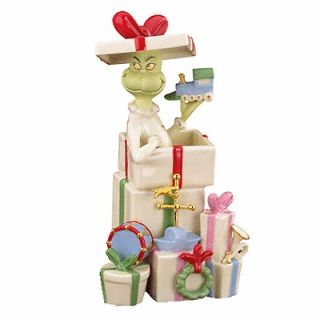 Lenox Grinch Gets The Gifts Christmas Disney Figurine *New in Box*