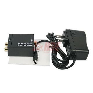 New Digital Optical Coaxial Toslink to Analog RCA Audio Converter DAC 