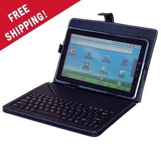 10 Android Tablet PC MID Leather cover Case with Stylus USB Keyboard 