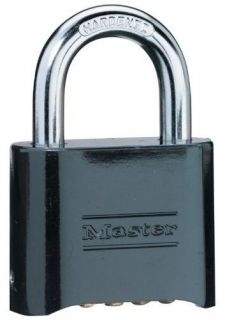 NEW Master Lock 178D Set Your Own Combination Padlock Die Cast Black 