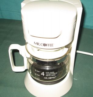 MR. COFFEE 4 CUP COFFEE MAKER ~SIMPLE ONE SWITCH~