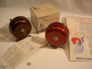 WRIGHT McGILL FRE LINE CASTING REEL VINTAGE OLD 4 FISHING LURE TACKLE 