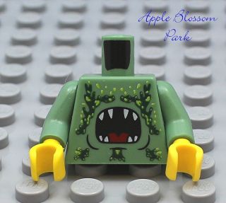 NEW Lego Male Boy MINIFIG TORSO  Sand Green w/Monster Animal Shark 