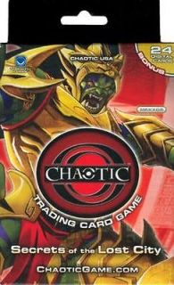 SECRETS OF THE LOST CITY Chaotic Trading Card Game STARTER DECK 