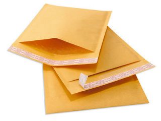 500 #000 TUFF Kraft Bubble Mailers 4x8 Self Seal Padded Envelopes 4 x 