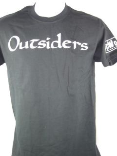 Outsiders nWo New World Order White Logo WCW T shirt
