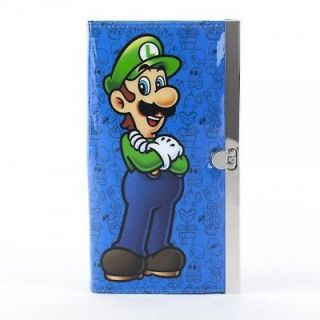 LUIGI Nintendo Mario Brothers Logo game fliplock hard cover / case 