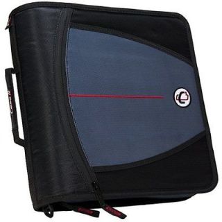 Case it Large Capacity 3 Inch Zipper Binder, Black works for any needs