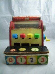 Neat Vintage Fisher Price Toy Cash Register No 972