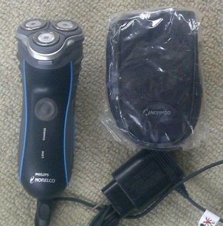 Philips Norelco Dry Electric Razor with Power Adaptor and Case 6000 