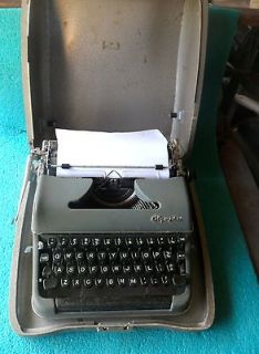 Vintage GERMAN OLYMPIA Typewriter Portable w/Case