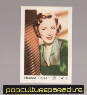 ELEANOR PARKER 1952 MAPLE LEAF GUM FILM STARS CARD #47