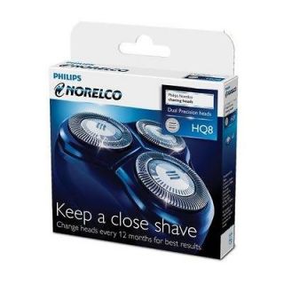 PHILIPS Norelco HQ8 Replacement Tripleheader SHAVING HEADS Dual 