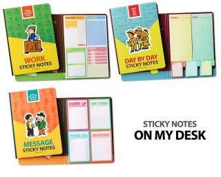     Sticky Notes On My Desk  Memo Pad Book Choose for Purpose Post it