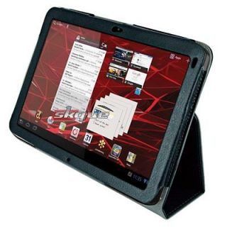 PROTECTIVE LEATHER CASE COVER W/ STAND FOR MOTOROLA XOOM TAB WI FI NEW 