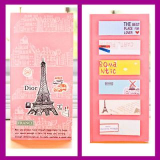 Paris Eiffel Sticker Post It Bookmark Point It Marker Memo Flags 