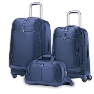 Samsonite X Space 3 piece spinner luggage set, Navy blue