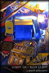 Slot Machine Kickout Light   Blue   Twilight Zone Pinball TZ